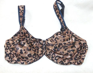 Wacoal ungepolsterter Bügel-BH Leopard Animal Awareness Print volle Abdeckung 32D - Bild 1 von 5
