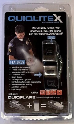 Linterna LED QUIQLITE QuiqLiteX USB recargable carcasa de plástico 20-150 lúmenes - Imagen 1 de 2