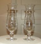 Princess House Heritage 10 Inch Footed Vases Pair # 438 Excellent!