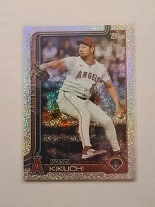 2025 Topps Series 2 Yusei Kikuchi #592 Sandglitter Parallel Los Angeles Angels - Picture 1 of 2