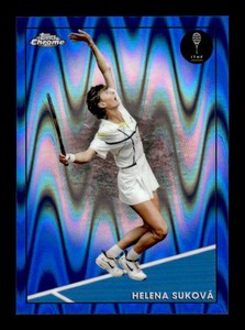 2021 Topps Chrome Tennis Blue Ray Wave Refractors #65 Helena Sukova 62/99