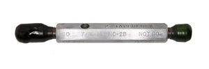 7/16-14 UNC-2B ~ Thread Plug Gage - Go/NoGo - .437 - 14 TPI - Pratt & Whitney - Picture 1 of 1