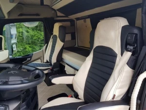 Sitzbezüge Kunstleder personalisiert LKW Mercedes Actros MP4 - Bild 1 von 7
