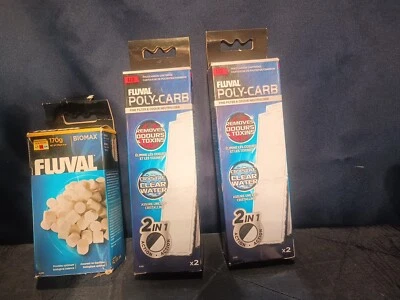 Fluval U3 Poly/Carbon Cartridge For Fish Aquarium Tank Filter And Biomax 2in1 - Image 1 of 3