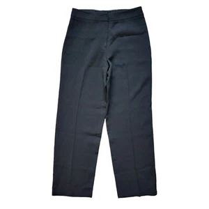 Eileen Fisher Pants Womens Small Black Wool Blend Slacks Straight Leg Mature - Picture 1 of 10