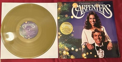THE CARPENTERS Christmas Once More Limited Edition GOLD Color Vinyl LP Used - Image 1 of 4