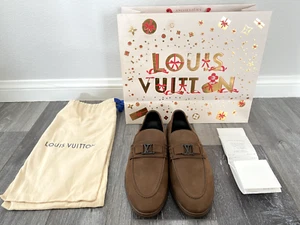 Louis Vuitton Mens Estate Moca Loafers Authentic w/ Original Receipt - Picture 1 of 7