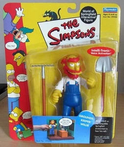 PlaymatesSimpsons Groundskeeper Willie Series 4 Figure Playmates WoS 2001 NOC - Picture 1 of 2
