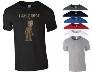 T-Shirt I am Baby Groot Superheld lustiger Witz Weihnachten Geburtstag Geschenk Männer T-Shirt Top - Bild 1 von 9
