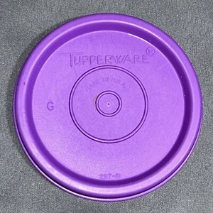 Tupperware Replacement lid ROUND #297 ~ 3" PURPLE - Picture 1 of 2