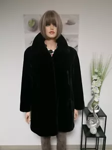NEW MORRIGAN - sehr schöner Webpelz-Kurzmantel Gr.L (46) in schwarz - neuwertig - Bild 1 von 12