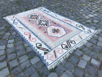Turkish Antique rug Bohemian Area rug Oushak rug Vintage Rug Handmade Wool rug - Image 1 of 4