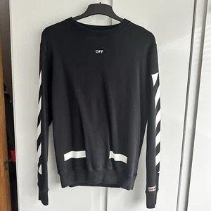 Jersey Off-White Seeing Things Diag Arrows cuello redondo de gran tamaño - negro, mediano - Imagen 1 de 8