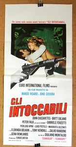Póster de película italiana Locandina años 60 Gli intoccabili {John Cassavetes} - Imagen 1 de 2