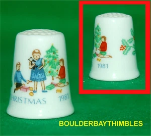 FINGERFINGERHUT ROYAL WORCESTER - WEIHNACHTEN 1981 ENGLAND - Bild 1 von 6