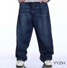 Mens Oversize Fashion Pants Loose Fit Baggy Jeans Hip Hops Dance Long Trousers