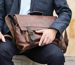 Harold's Messenger-Bag 40*33*13 cm Notebookfach 15" Laptop-Tasche Leder 254302 - Bild 1 von 11