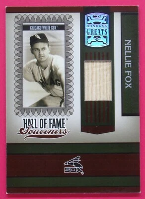  2005 Donruss Greats Nellie Fox Hall of Fame Souvenirs Material Bat #7 White Sox - Image 1 of 2