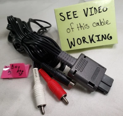 Official Nintendo 64 SNES GameCube N64 Game Cube Super S-Video SVideo Cable cord - Image 1 of 2