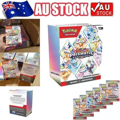 60pcs Board Game Cards Prismatic Evolutions Booster Bundle New & Factory Sealed - image 1 of 4