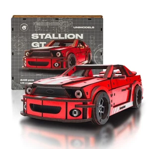 Rompecabezas 3D De Madera Stallion GT Rojo De 248 Piezas - Imagen 1 de 8