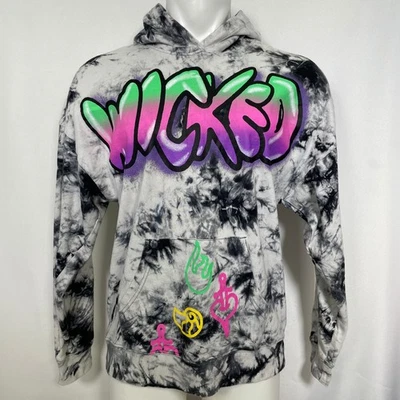 Disney Maléfica Úrsula Malvada Graffiti Tie Dye Manga Larga Sudadera con Capucha Para Hombre MEDIANA Foto 1 de 4