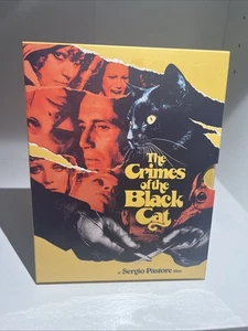 Crimes of the Black Cat Limited Slipcase Blu-Ray Cauldron oop Giallo Slipcover - Picture 1 of 9