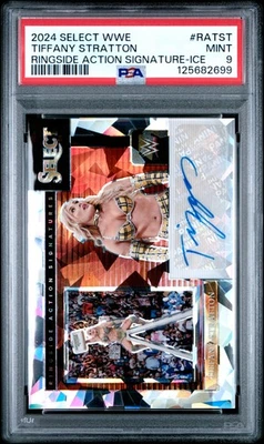 2024 PANINI SELECT WWE RINGSIDE ACTION SIGNATURES ICE TIFFANY STRATTON PSA 9 - Image 1 of 2