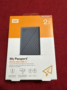 WD 2TB My Passport Portátil con USB C - HDD Gris Silicona-WDBWML0020BGY-WESN - Imagen 1 de 11