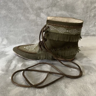 Freebird por Steven Tribe Botas Femininas Tamanho 6 Camurça Bordada Asteca Sudoeste - Imagem 1 de 4