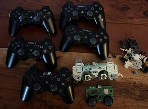 Lot Of 5 OEM RARE PS3 Transparent Black Sixaxis Controller CECHZC1U - Untested - Picture 1 of 9