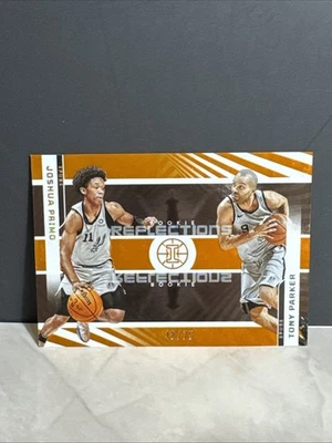 2021-22 Panini Illusions /75 Joshua Primo Tony Parker Rookie Reflections Card - Image 1 of 2
