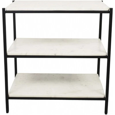 Mesita de noche blanca Moe's Home Collection FI-1102-18 Trine 23 X 22 pulgadas Foto 1 de 4