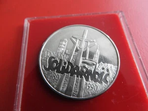 ** Polen 100.000 Zlotych 1990 Silber * Solidarność ** (Schub133) - Bild 1 von 2