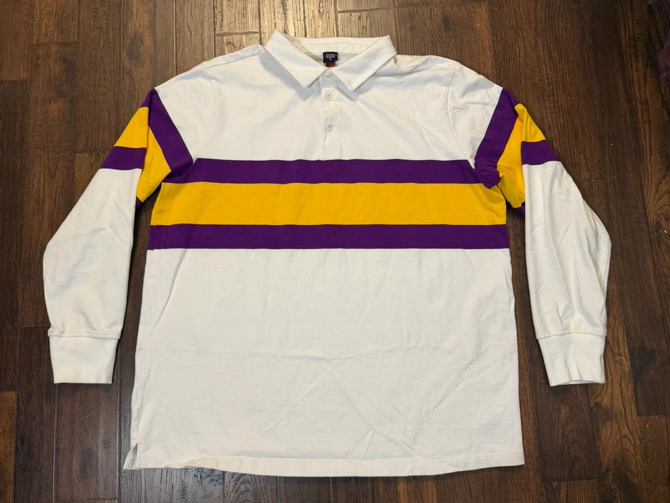 Blazers de remo manga larga Rugby Jersey Polo Camisa para hombre 3XLT Rayas Peso pesado Foto 1 de 4