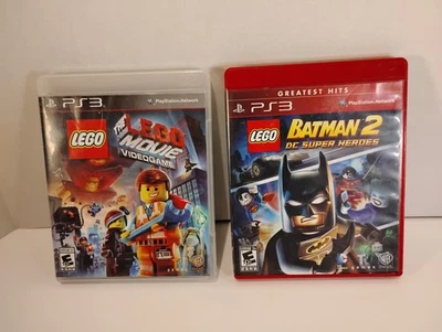 PS3 Lego Game lot The Lego Movie video game and batman 2 tested lot - Image 1 of 4