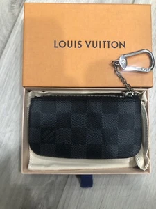 Authentic Louis Vuitton Pochette Cles Monogram Coin Purse Key Case M62650 Brown - Picture 1 of 6