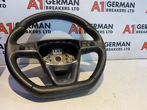 GENUINE 17-21 SEAT IBIZA FR 6F STEERING WHEEL MULTI FUNCTION FLAT BOTTOM - Picture 1 of 7