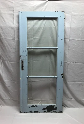 Antiguo gabinete 3 Lite 22X52 librería ventana travesaño en mal estado de colección elegante antiguo 661-23B Foto 1 de 4