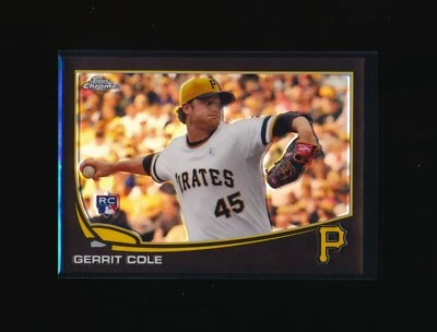2013 Gerrit Cole Topps Chrome Update sp Black Refractor RC, Nice Shape - Image 1 of 3