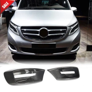 Carbon Fiber Front Air Vent Cover Trim for Mercedes-Benz V Class W447 V250 16-18 - Picture 1 of 12