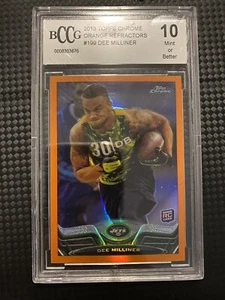 2013 Topps Chrome #199 Dee Milliner Orange Refractor Rookie Card Beckett 10 Mint - Picture 1 of 2