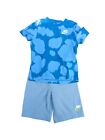 Nike Childrens T Shirt and Shorts Set 6-7 Years Kids Blue Summer Holiday Clothes