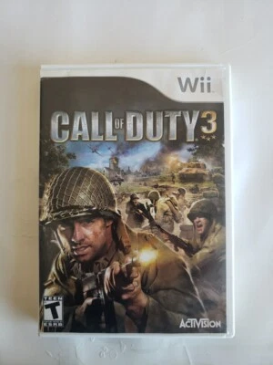 Call of Duty 3 Complete w/ Manual CIB (Nintendo Wii, 2006)  - Image 1 of 4