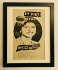 SEX PISTOLS+GOD SAVE THE QUEEN+1977+ORIGINAL POSTER SIZED AD+FRAMED