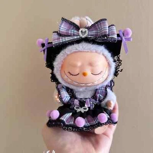17cm Labubu V2V1 Púrpura Vestido Muñeca Ropa Conjunto Accesorios Ropa Niño Regalo - Imagen 1 de 16