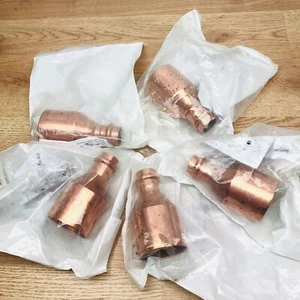 LOT OF 5 APOLLO PRESS 10075340 FITTING REDUCER 2X 3/4INCH X COPPER FIGURE 818 - Picture 1 of 2