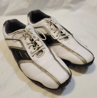 FootJoy Super Lites Golf Shoes Mens 7.5M Soft Spike 58125 White Almond 9M Womens — 第 1/4 张图片