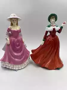 Royal Doulton bone china figurine - Summer Breeze - HN 4587 , Winters Day - HN 4 - Picture 1 of 10