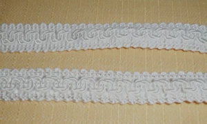 Posamentenborte Borte Webborte wollweiß 2 cm Meter 1,5 € - Bild 1 von 3